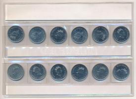 Kanada 1999. 25c Ni (12xklf) forgalmi emlékkiadás, fóliatokban T:1,1- 
Canada 1999. 25 Cents Ni (12...