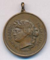 Franciaország DN Br sportérem füllel. Szign.: Volterra (24mm) T:2 France DN Br medallion with ear. Sign: Volterra (24mm) C:XF