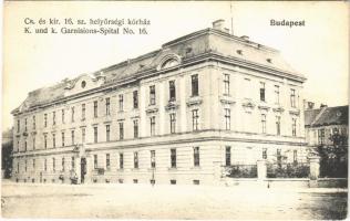 Budapest XIII. Cs. és kir. 16. számú helyőrségi kórház (mai Honvédkórház) / K.u.K. Garnisons-Spital No. 16.