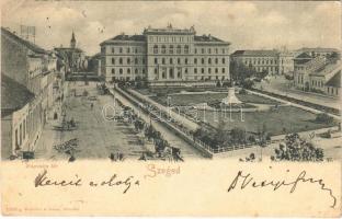 1900 Szeged, Dugonics tér, Engel Lajos Könyv, papír és nyomda üzlete (EK)