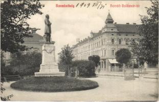 1909 Szombathely, Horváth Boldizsár tér és szobor. Seiler kiadása