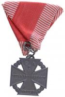 1916. "Károly-csapatkereszt" Zn kitüntetés mellszalagon T:2 / Hungary 1916. "Charles ...