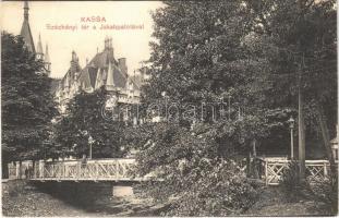 Kassa, Kosice; Széchenyi tér, Jakab palota, híd / square, palace, bridge