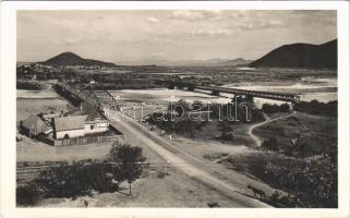 Huszt, Chust, Khust; vasúti és közúti híd / railway bridge