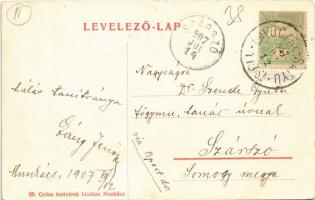 1907 Munkács, Mukacheve, Mukacevo; vár belseje. 88. Grósz Testvérek kiadása / castle (EB)