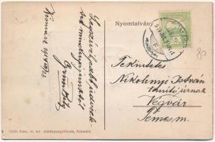 1914 Késmárk, Kezmarok; Thököly vár. Grün Irma kiadása, leporellólap / castle, leporellocard