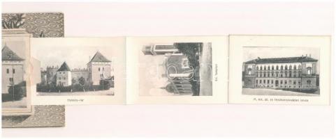 1914 Késmárk, Kezmarok; Thököly vár. Grün Irma kiadása, leporellólap / castle, leporellocard