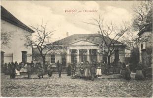 1912 Zombor, Sombor; Olvasókör, piac / reading club, market