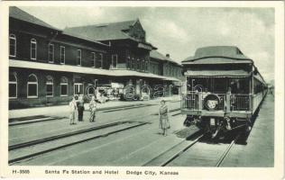 Dodge City (Kansas), Santa Fe Railway Station and Hotel, train