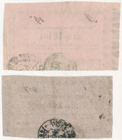 Miskolc 1860. 10kr "Miskolcz városa pénztári utalványa" (2x) T:III