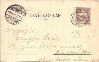 1900 Szklabinyaváralja, Sklabinsky Podzámok; Sklabinsky hrad / Szklabina (Szklabinya) vára (nyugatró...