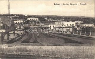 Catania, Ognina (Borgata), Piazzale / square, trams
