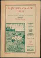 cca 1922 Ősi vér - tragédia öt felvonásban, irredenta epilógussal, a mű rajzos reklámlapja Nagy-Magyarország pusztulásáról, jó állapotban
