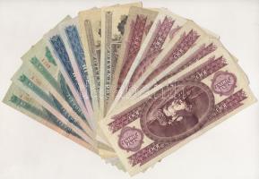 1949-1993. 10Ft-100Ft (12xklf) T:III közte szép papír