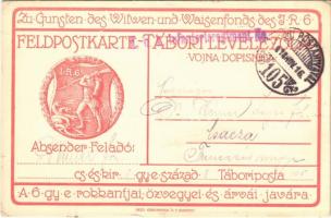 1916 K.u.K. I.R. 6. Zu Gunsten des Witwen und Waisenfonds des I.R. 6. / A 6. gyalogezred rokkantjai, özvegyei és árvái javára / WWI Austro-Hungarian K.u.K. military, 6th Infantry Regiment charity fund + K.u.K. Infanterieregiment No. 6. (EK)
