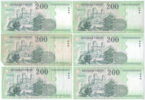 1998-2007. 200Ft (6xklf) T:III