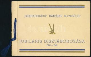1940 A hajdúböszörményi Szabadhajdu Bajtársi Egyesület jubiláris dísztáborozása, annak műsorai a tisztségviselők és szereplők nevével