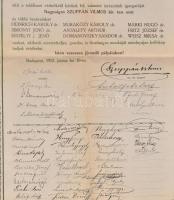 1941 Rozsnyó, Roznava; Rákóczi őrtorony, Franciska szobor, autók, Schvarcz Nándor és Szántó A. üzlet...