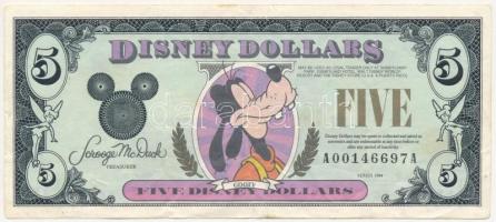 Amerikai Egyesült Államok 1993. 5$ Disney Dollar T:III USA 1993. 5 Dollars Disney Dollar C:F