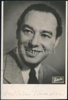 cca 1940 Bilicsi Tivadar (1901-1981) színész saját kézzel aláírt fotólapja