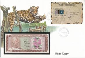 Sierra Leone 1984. 50c felbélyegzett borítékban, bélyegzéssel T:I  Sierra Leone 1984. 50 Cents in envelope with stamp and cancellation C:UNC