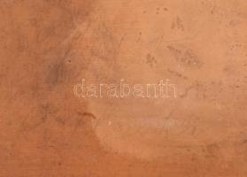 Uhlik, Eduard (1865-1952): Alaszka. Olaj, karton, jelezve jobbra lent. Hátoldalán autográf német nye...