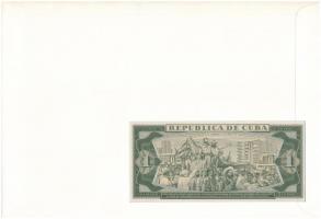 Kuba 1982. 1P felbélyegzett borítékban, bélyegzéssel T:1 Cuba 1982. 1 Peso in envelope with stamp an...