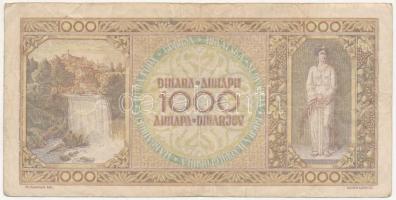 Jugoszlávia 1946. 1000D T:III
Yugoslavia 1946. 1000 Dinara C:F
Krause P#67