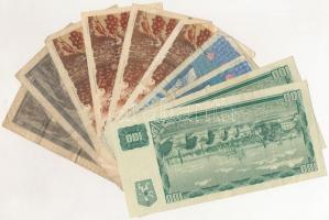 Csehszlovákia 1960-1988. 10K-100K (10db, 4xklf) T:III
Czechoslovakia 1960-1988. 10 Korún - 100 Korú...