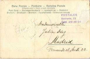 1906 Souvenir de Belgique / coat of arms of Belgium. Emb. litho (Rb)