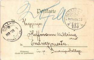 1919 Joseph Victor von Scheffel, German poet and novelist. Lith. Druck u. Verlag v. Wezel & Naum...