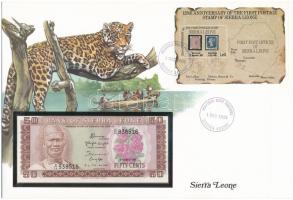 Sierra Leone 1984. 50c felbélyegzett borítékban, bélyegzéssel T:I  Sierra Leone 1984. 50 Cents in envelope with stamp and cancellation C:UNC