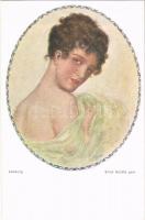 1920 Lockung / Lady art postcard. B.K.W.I. Nr. 128/2. s: E. Schütz