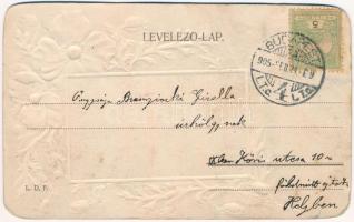 1905 Fedák Sári és Medgyaszay Vilma "János vitéz" Strelisky felvétele. Art Nouveau, Emb. (...
