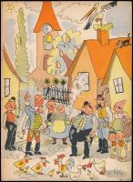 Tamás István: Háry János ujabb kalandjai. Rajzolta: Enyvári Herbert. Bp., 1935, Cserépfalvi,(Egyesül...