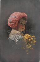 1920 Children art postcard s: Knoefel