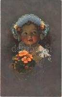 1920 Children art postcard s: Knoefel