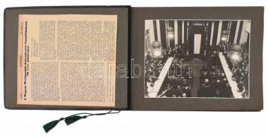 1941 Magyar Mezőgazdák Szövetkezete fennállásának 50 éves jubileuma ünnepi gyűlés emlékalbuma, 12 db fotóval, 17×23 cm