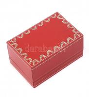 Cartier Must de Cartier Vermeil kvarc női karóra, aranyozott tokkal, köves koronával, pótolt bőr szí...