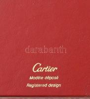 Cartier Must de Cartier Vermeil kvarc női karóra, aranyozott tokkal, köves koronával, pótolt bőr szí...