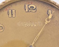 14K arany (Au) Doxa zsebóra működő, jó állapotban, szép állapotú tokkal. Jelzett  br: 65,6 g, d: 48 ...