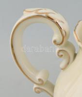 Zsolnay búzavirág mintás teás készlet. Kézzel festett, jelzett, mázrepedésekkel. Hat személyes