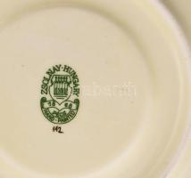 Zsolnay búzavirág mintás teás készlet. Kézzel festett, jelzett, mázrepedésekkel. Hat személyes