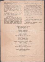 cca 1949 Magyar Függetlenségi Népfront választási felhívása, ceruzás aláhúzásokkal, hajtott, 4p