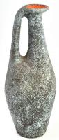Dekoratív iparművész váza, mázas kerámia, jelzés nélkül, kis mázhibákkal, m: 34,5 cm