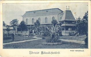 1906 Bikszád-fürdő, Baile Bixad; Nagy vendéglő / restaurant