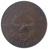 1936. M. Kir. Légügyi Hivatal - Emlékül egyoldalas Br emlékérem (51mm) T:2 / Hungary 1936. Hungarian Royal Aviation Office - Souvenir one-sided Br medallion (51mm) C:XF