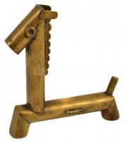 Cső-ló bauhaus réz szobor. Jelzés nélkül. 11x12 cm