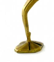 Art deco tános. Réz szobor. XX. sz. eleje. Jelzett (Austria) m: 13 cm