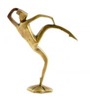 Art deco tános. Réz szobor. XX. sz. eleje. Jelzett (Austria) m: 13 cm